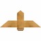 Ekena Millwork Eugene Rough Sawn Timber Gable Bracket, Western Red Cedar, 36"W x 15"H x 6"D x 6"F, 10/12 Pitch GBW036X15X0606EUG00RWR - alternate 1
